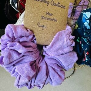 Whimsy Creations Lavender Hair Scrunchie Large